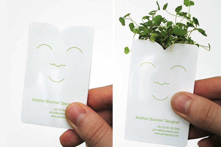 creativas tarjetas profesionales blooming design