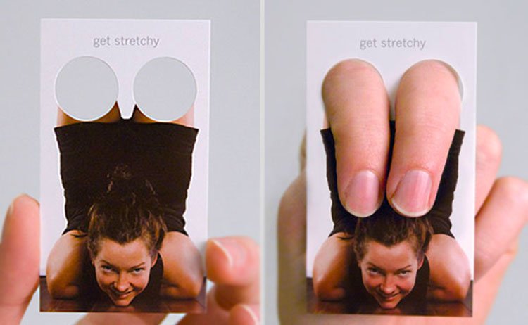 creativas tarjetas profesionales profesor yoga