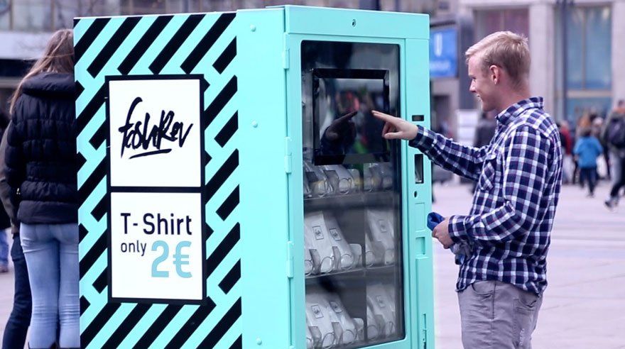 vending machine social experiment 2 euro t shirt fashion revolution 22